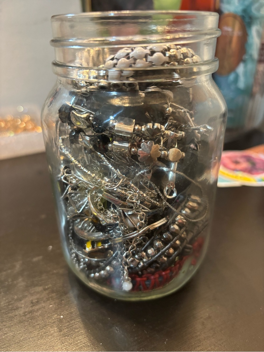 Silver splendor mystery jewelry jar!